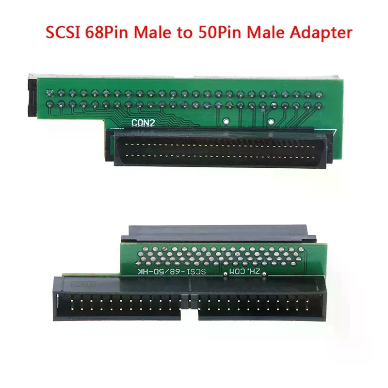 SCSI 68-Pin to 50-Pin Male Adapter | HD to IDC Converter