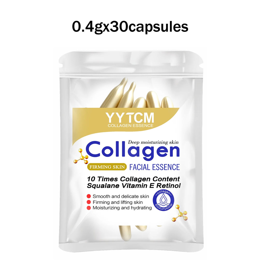 Collagen Firming Capsule Essence – Squalane, Retinol & Vitamin E Face Serum Capsules Oasis Select 1 Bag 30 Capsules