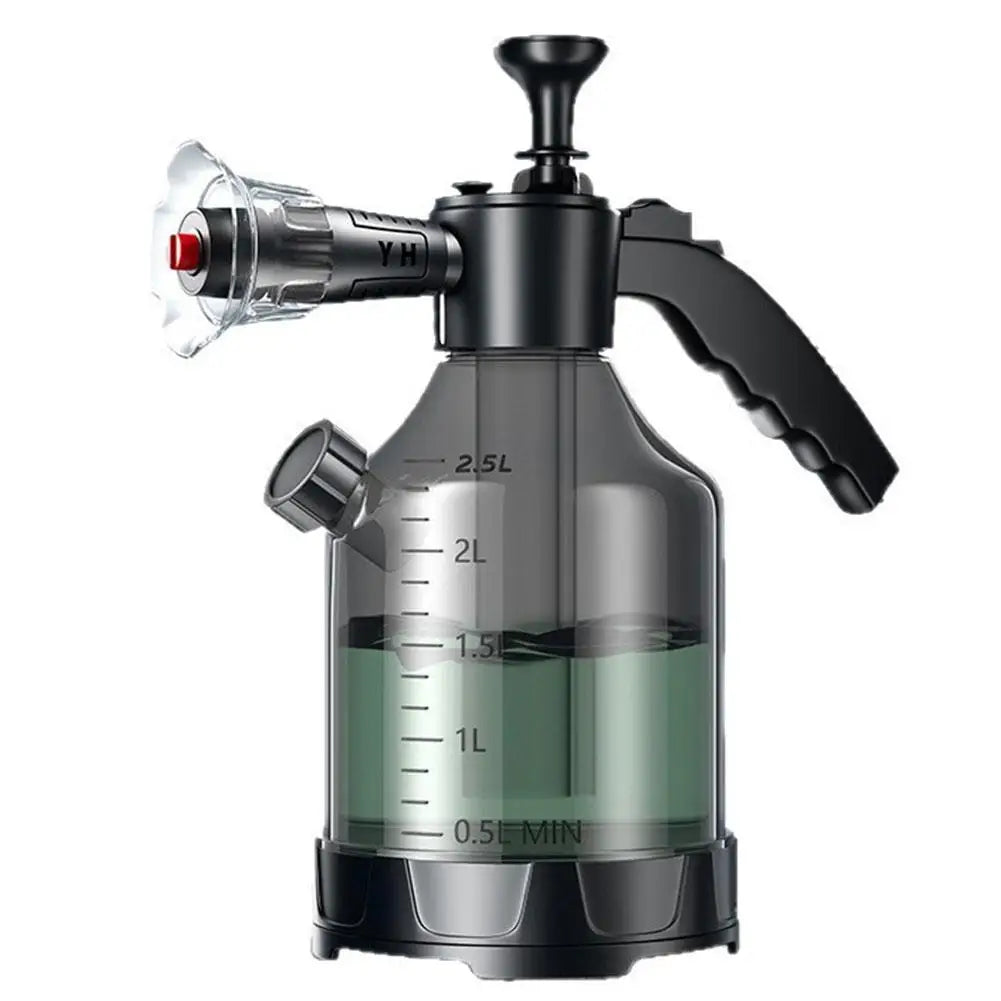 Hand Pump Foam Sprayer with 3 Types of Nozzle Hand Pneumatic Foam Cannon Snow Foam Car Wash Spray Bottle Car Window Cleaning Oasis Select Black