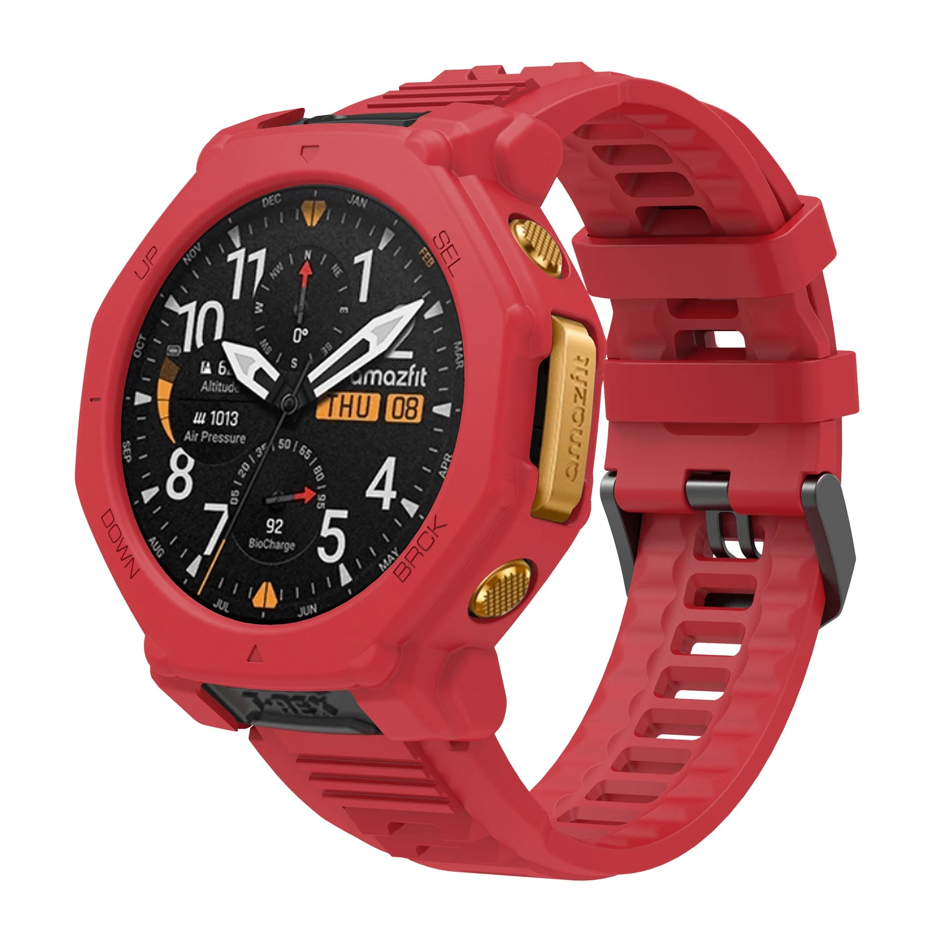 Silicone Band & Case Cover for Amazfit T-Rex 3 Pro – Strap Smartwatch Band & Case Oasis Select