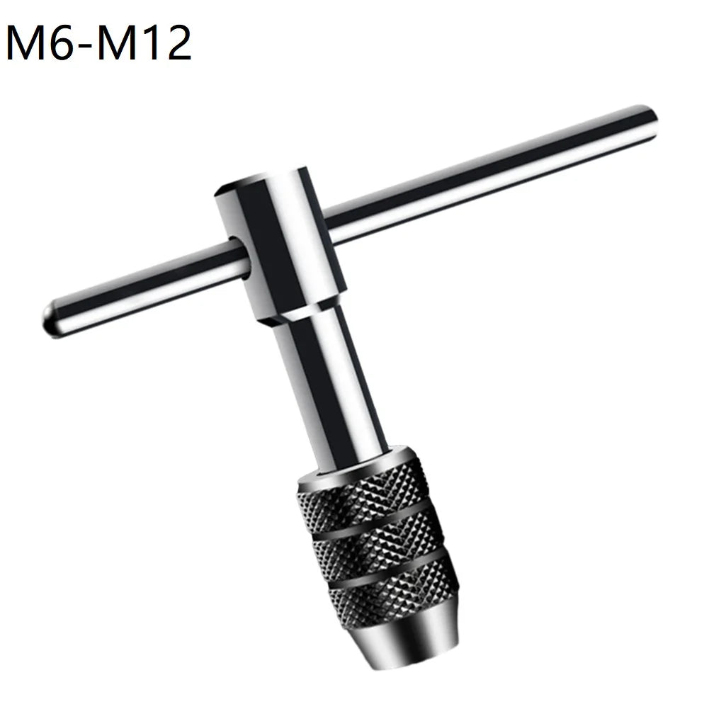 Adjustable T Type Tap Wrench Hand Thread Tap Holder For M3-M6 M5-M8 M6-M12 Mechanical Workshop Tools Hand Tool Oasis Select M6-M12