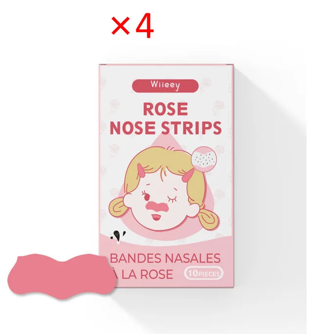 Blackhead Removal Nose Strips – Deep Cleanse & Moisturize 10 Pack Blackhead Nose Strips Oasis Select 4PCS ROSE