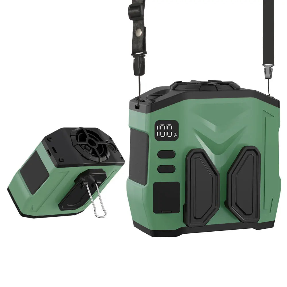USB Rechargeable Waist & Neck Fan – Portable Turbine Outdoor Fan