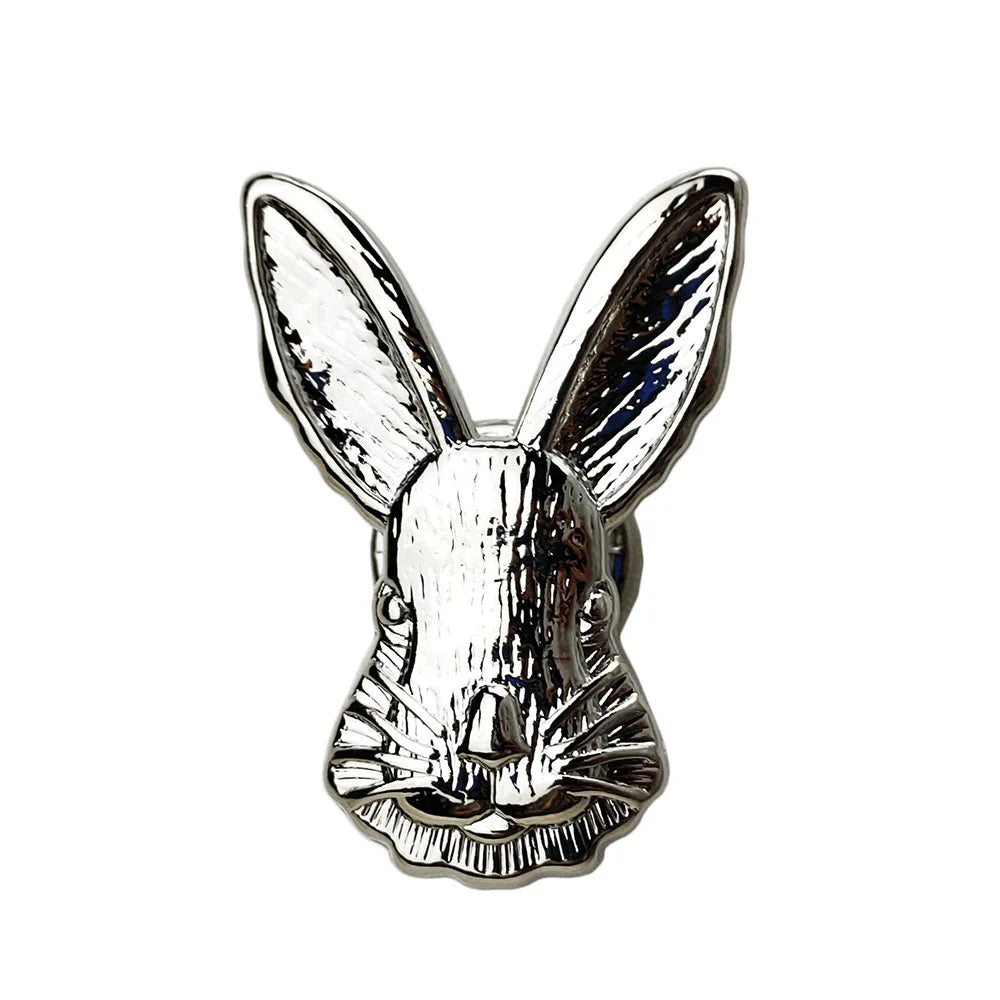 Easter Day Retro Alloy Rabbit Bunny Brooches Pins Female Trendy Party Collar Pins Cute Sweater Badges Pin Accessories Oasis Select A