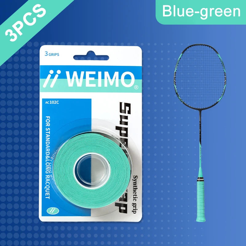Tennis Racket, Fishing Rod, Anti Slip And Sweat Absorbing Band, Grip Handle, Leather Badminton Hand Glue Oasis Select Blue-green