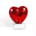 Heart-Shaped Disco Ball Decoration | Reflective Mirror Ornament