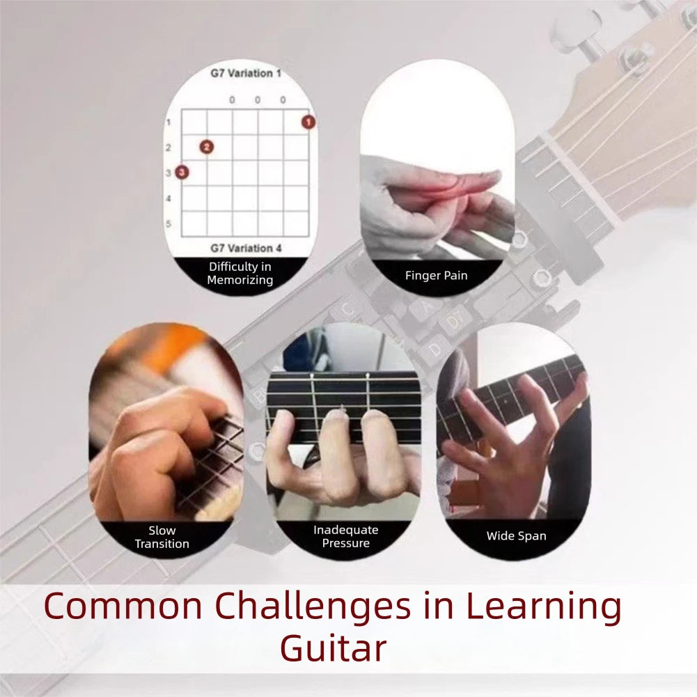 Guitar Chord Presser – One-Touch Chord Learning Aid | Crazy Stone