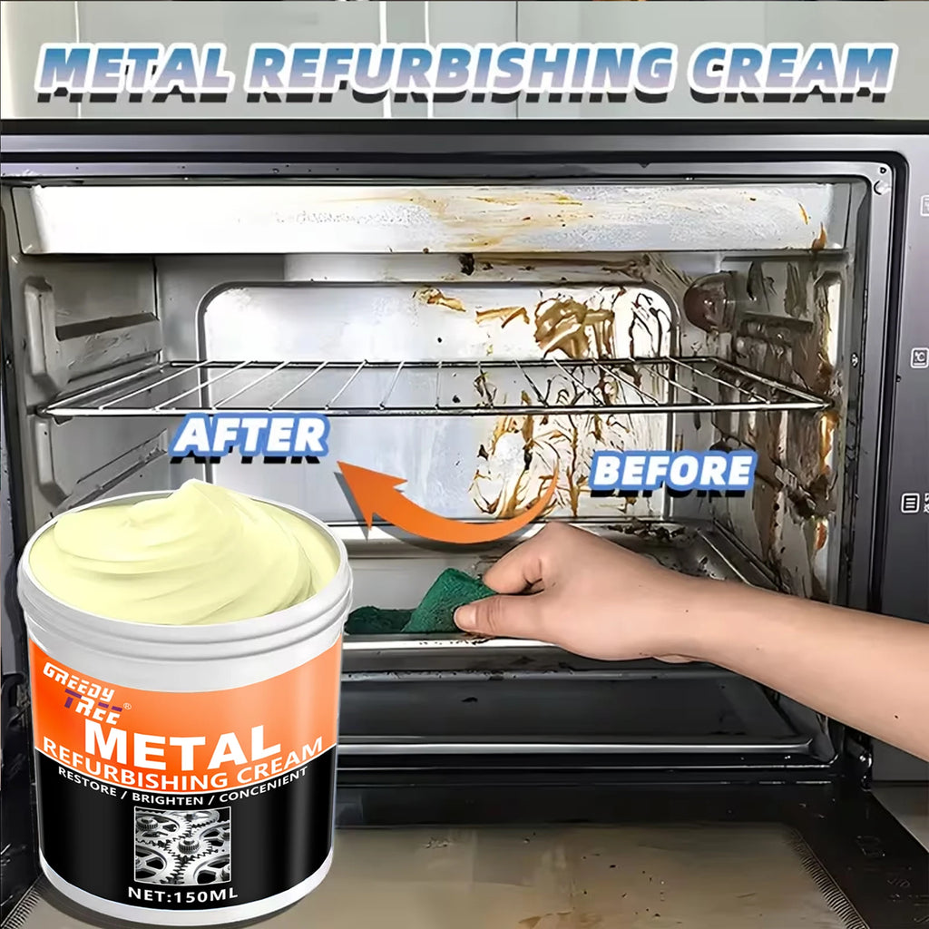 Multifunctional Metal Repair Paste Long-Lasting Bright Polish for Cars Kitchens Bathrooms - All-In-One Surface Care Solution Oasis Select