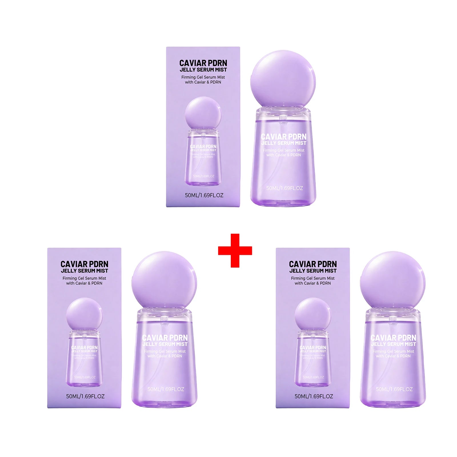 Caviar Face Serum Firming Hydrating Pdrn Jelly Serum Mist Improve Dullness Brightening Essence Spray Moisturizing Before Makeup Oasis Select 3pcs
