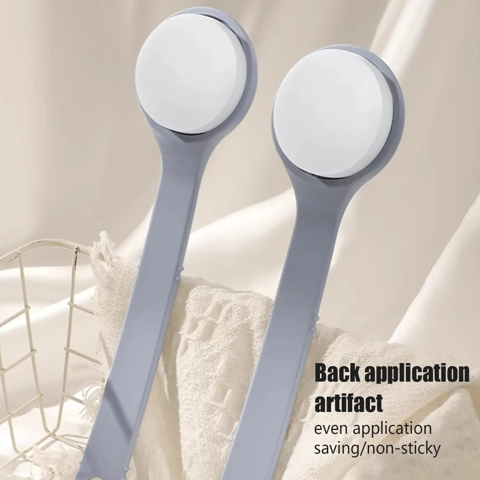 Multi-Function Lotion Sunscreen Ointment Applicator Long Handle Body Cleaner Shower Brush Sunscreen Back Applicator Shower Brush Oasis Select