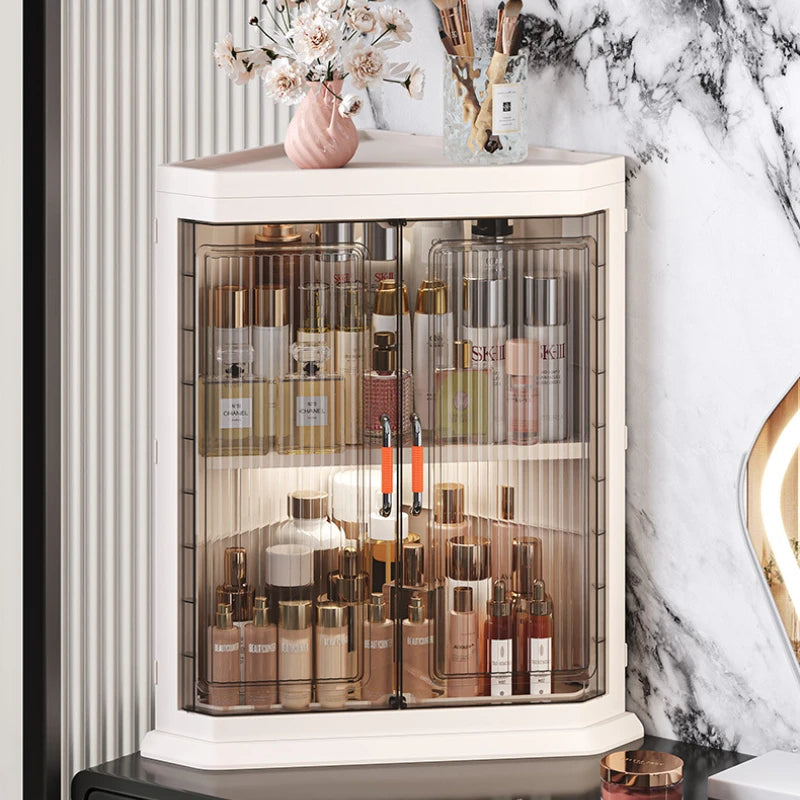 Storage cabinet Multi-layer household living room Bedroom locker Floor-to-ceiling plastic triangular dust rack Toy locker Oasis Select