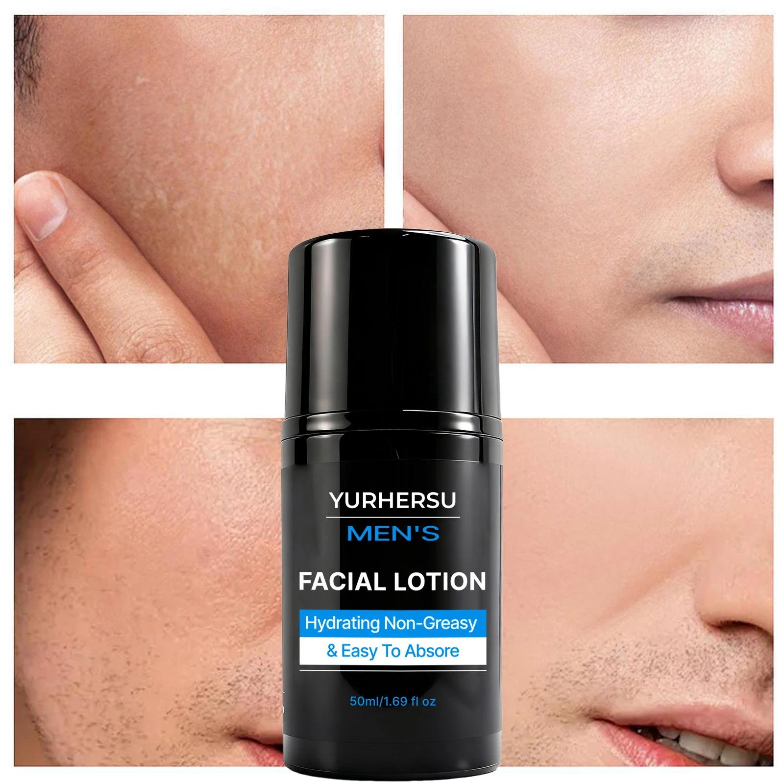 YURHERSU Men's Niacinamide Moisturizing Face & Body Lotion 50ml Men's Face Moisturizer Oasis Select