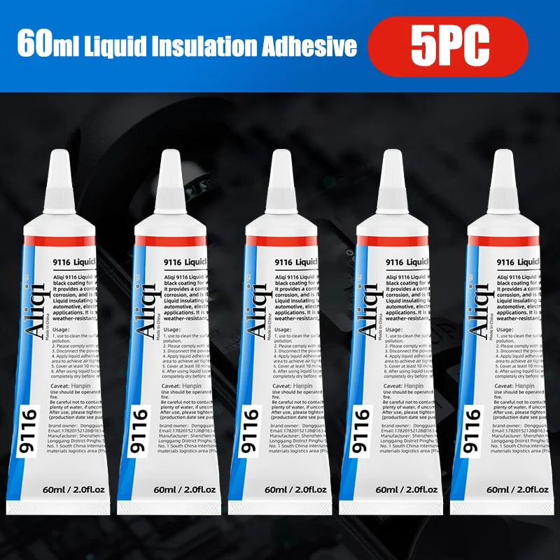 15/60ML Liquid Glue Electrical Insulation Paste Wire Cable Coat Fix Line Glue Home Electric Line Repair Insulation Sealant Oasis Select 5pcs 60ml