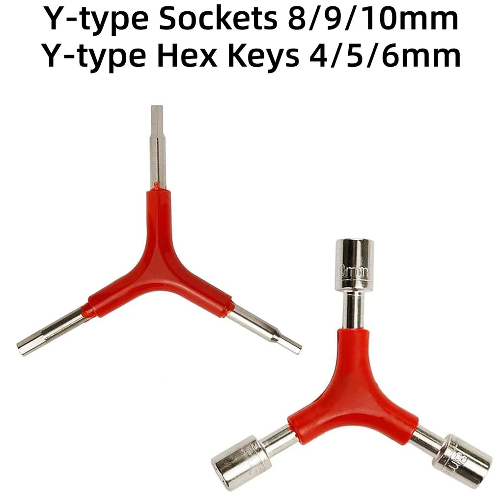 3-Way Y Allen Key Compact Bicycle Multi-Tool for Quick Bike Repairs Portable Hex Wrench for Home On-the-Go Cycling Oasis Select Combo 2pcs