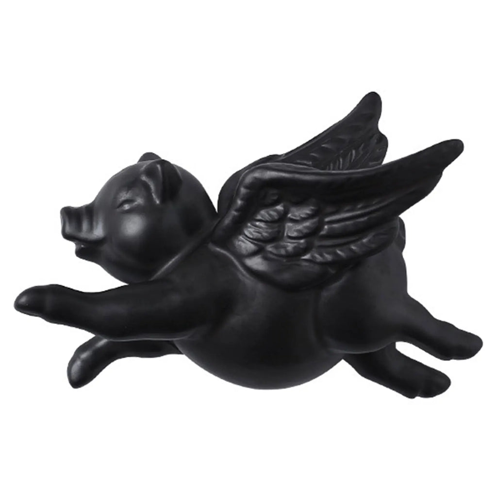 Ceramic Flying Pig Wall Decor | 3D Nordic Hanging Ornament