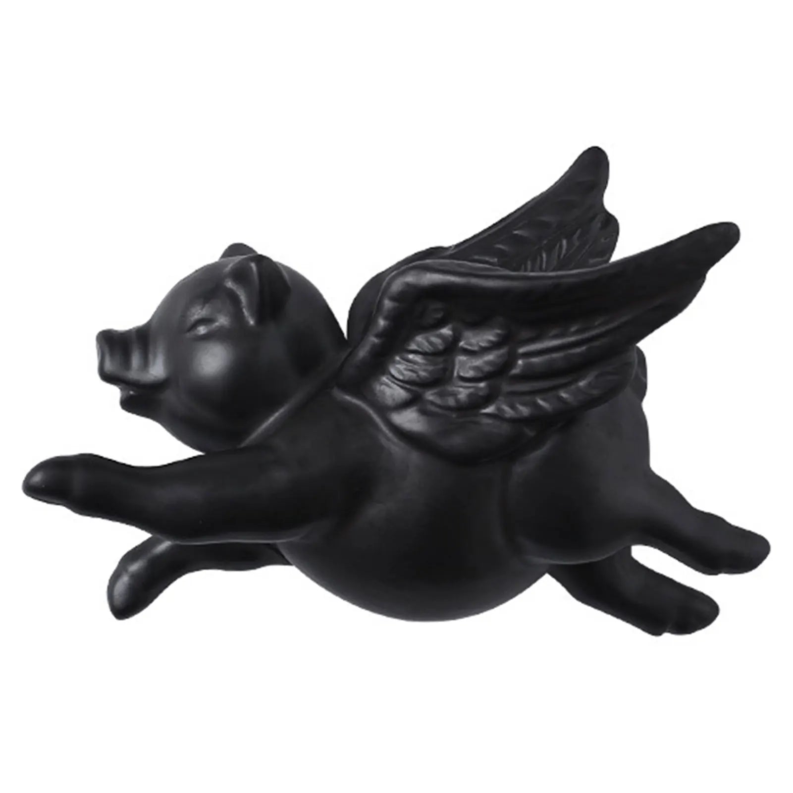 Ceramic Flying Pig Wall Decor | 3D Nordic Hanging Ornament
