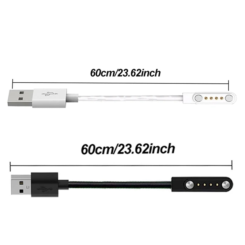 4-Pin Magnetic Smart Watch Charging Cable GT88 KW88 KW98 Smart Watch Charger Oasis Select