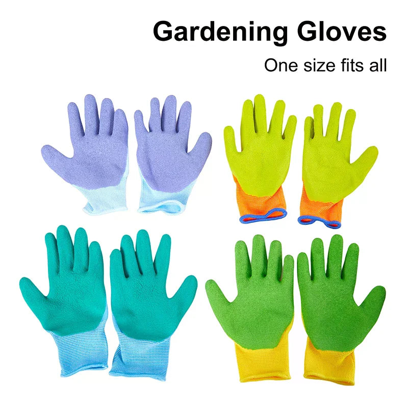 1Pair Breathable Children Gardening Gloves Durable Waterproof Gloves Anti Bite Cut Collect Seashells Protector Handwork Gloves Oasis Select