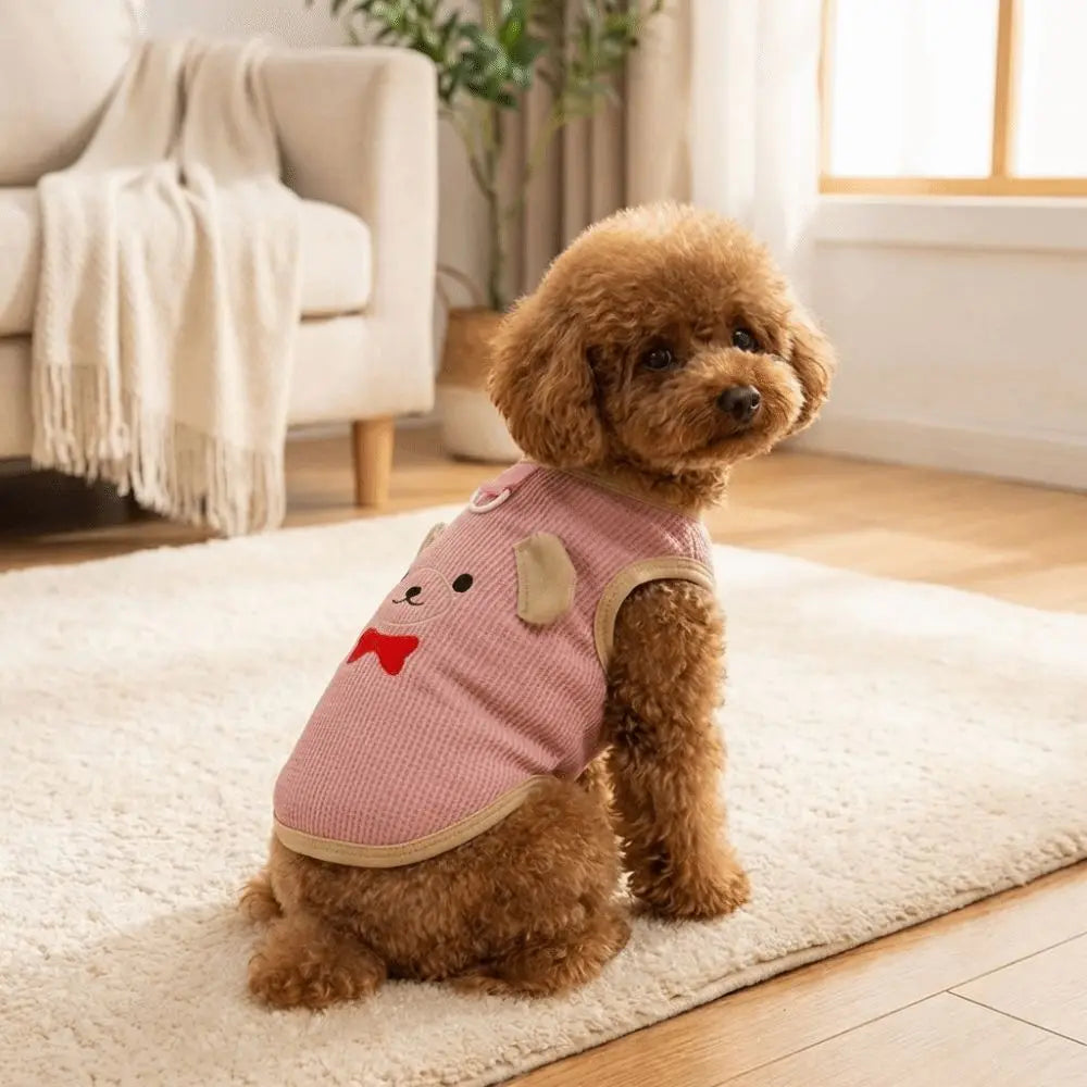 Cartoon Print Dog Vest Sun Protection Breathable Mesh Pet T-shirt Thin Fabric Soft Comfortable Pet Costume For Dogs Cats Oasis Select