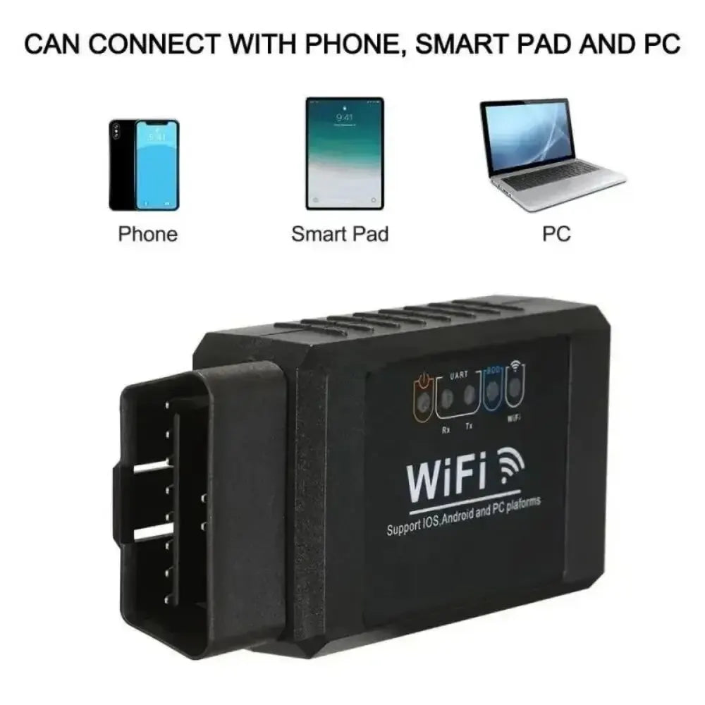 OBD2 WIFI ELM327 V 1.5 Scanner for iPhone IOS /Android Auto OBDII OBD 2 ODB II ELM 327 V1.5 WI-FI Code Reader Diagnostic Tool Oasis Select