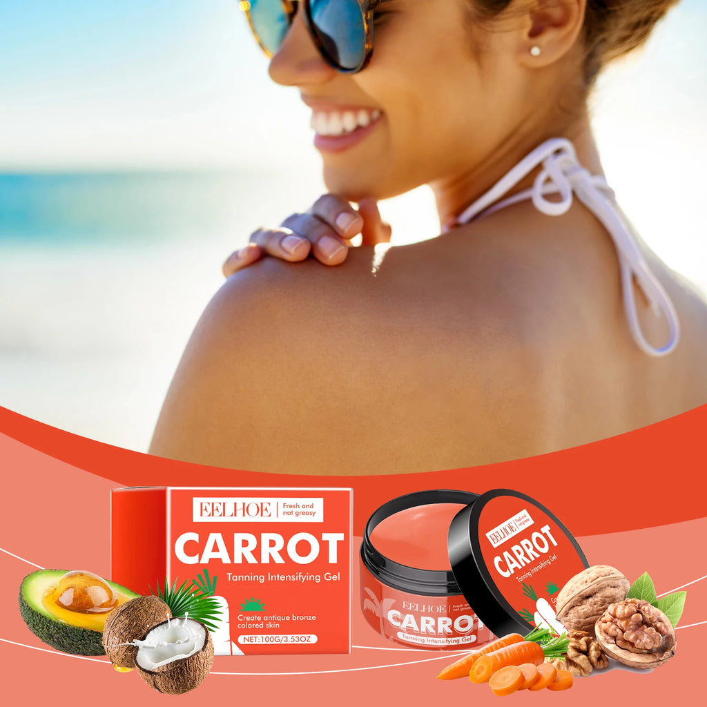 EELHOE Carrot Tanning Intensifying Gel – Self Tan & Bronze Self Tanning Gel Oasis Select