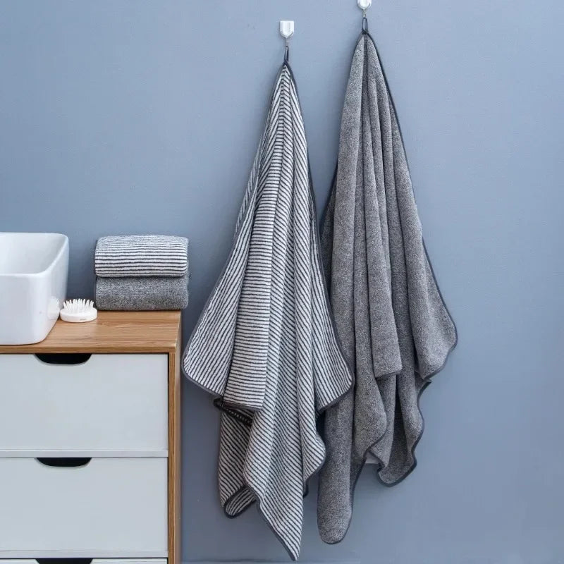 Thickened Bath Towels for The Body Microfiber Towel Soft and Absorbent Washcloths for Hand Face Bath Spa Yoga Fitness Home Oasis Select