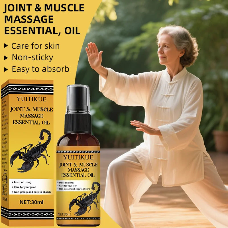 YUITIKUE Joint Muscle Massage Oil 30ml - Sport & Daily Care, Non-Sticky Fast Absorption, for Active & Elderly Users Oasis Select