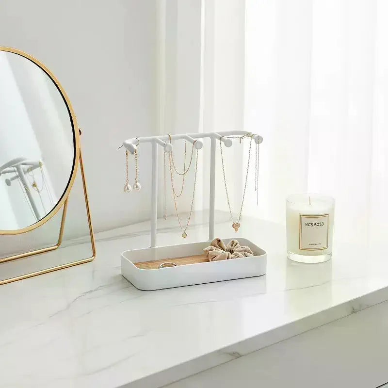Desktop Jewelry Organizer Stand for Necklaces & Earrings