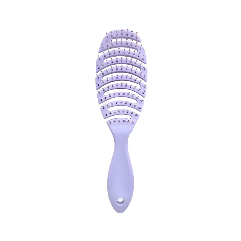 Hollow Detangling Hair Brush – Anti-Static Scalp Massage Comb Detangling Hair Brush Oasis Select M32-Purple