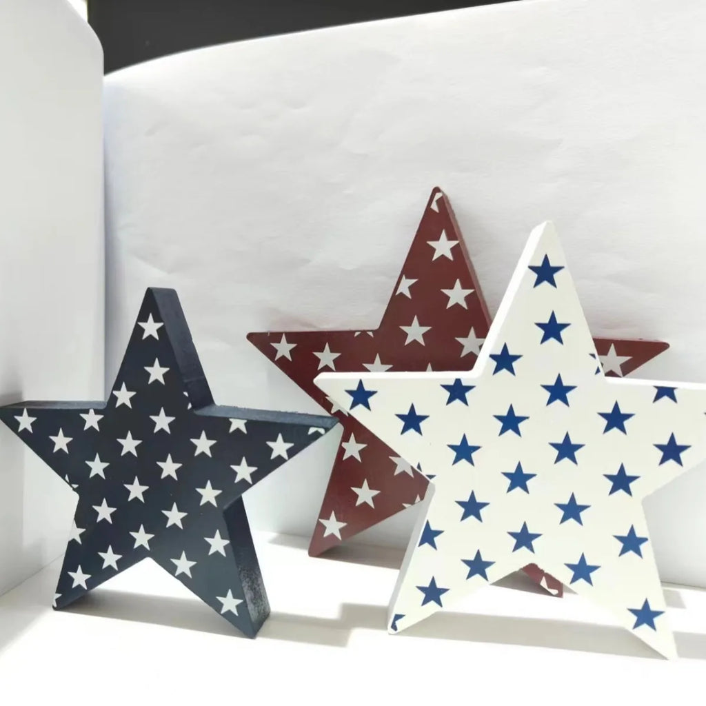 Independence Day Wooden Crafts National Day Creative Home Tabletop Decorations Oasis Select