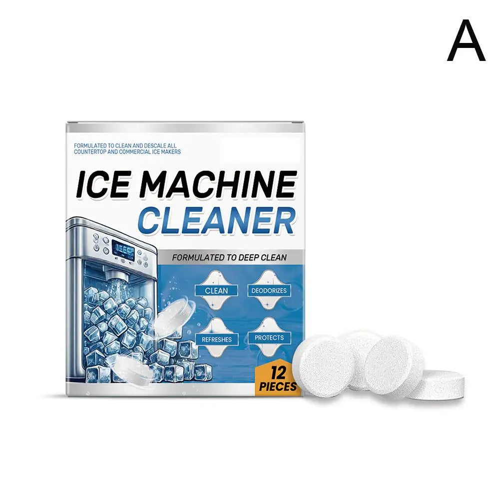 12-Pack Ice Machine Cleaning Tablets – Descale & Deodorize