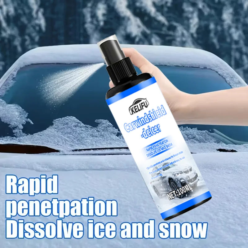 Car Windshield De-Icer Spray Kit – Fast Ice & Snow Melter