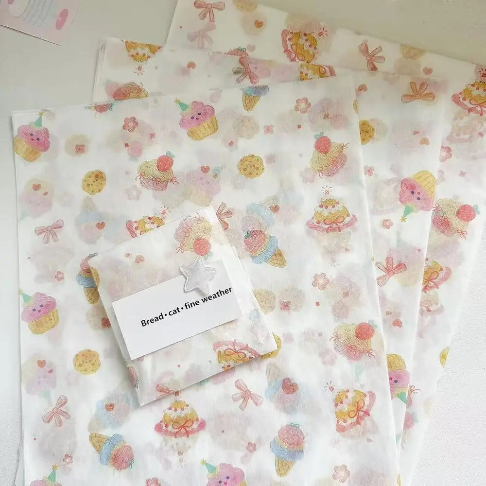Ins Pink Wavy Dots Snow Pear Paper Gift Wrapping Paper Small Fresh Bouquet Wrapping Paper Gift Paper Diy Handmade Materials Oasis Select Style B