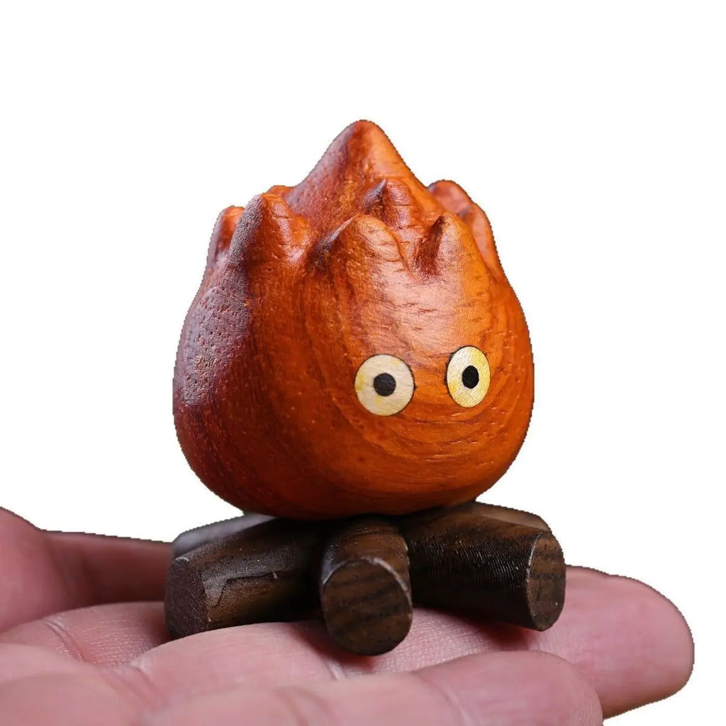Small Flame Kasifa Wooden Ornaments Hal's Mobile Castle Super Cute Desktop Ornaments Car Interior Ornaments Home Accessories Oasis Select