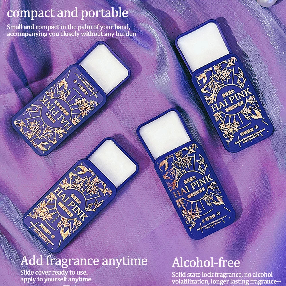 4PCS Body Solid Fragrance Gift Box Set, Portable Fragrance, Contains 4 Different Flavor Options, Used for Wrists, Neck Oasis Select