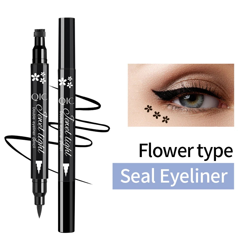 QIC 2-in-1 Stamp Liquid Eyeliner Pen – Waterproof, Long-Lasting
