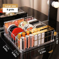 1pc Transparent Cosmetic Storage Box, Eye Shadow Color Palette and Lipstick Storage Box, Desktop Cosmetic Finishing Box Oasis Select Large -8 grids