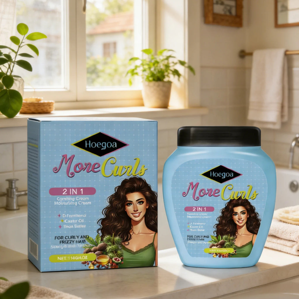 Hoegoa 2-in-1 Combing Cream – Anti-Frizz & Shine 114g Leave-In Hair Cream Oasis Select