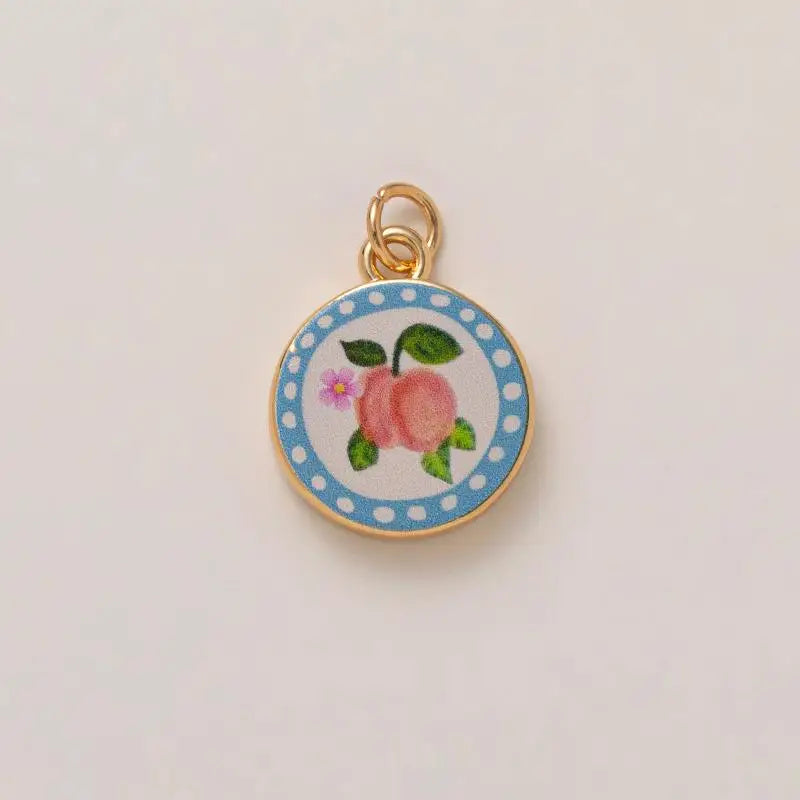 Simple And Versatile Color Blocking Butterfly Love Flower Diy Pendant Accessories Gold-Plated Color Preservation Oasis Select A10