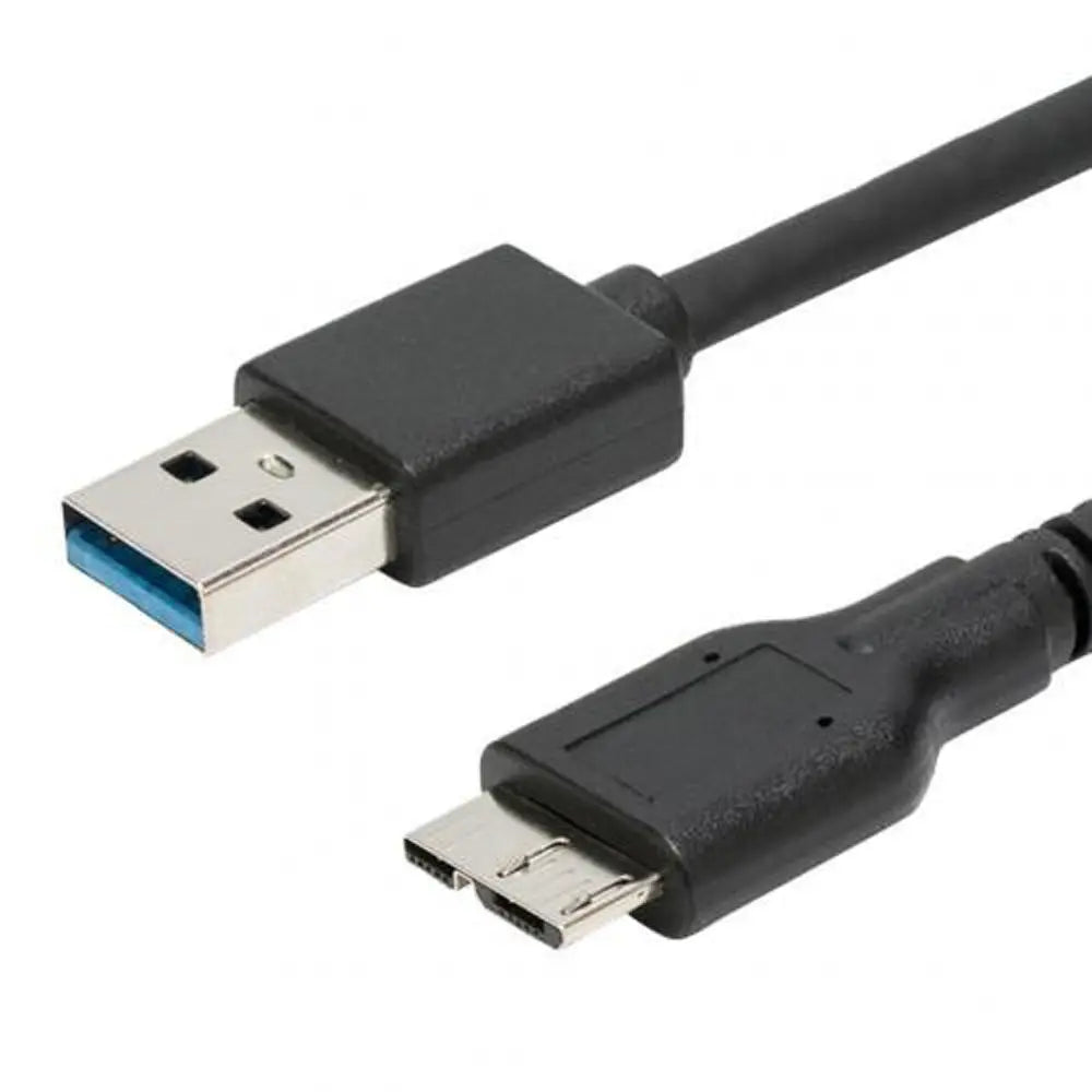 Converter Data Transfer Adapter Cord USB A to Micro B HDD Data Wire Data Sync Cable Cord Micro B USB 3.0 Cable Hard Drive Cable Oasis Select 60 cm black