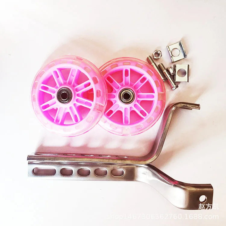 Bicycle Bike Cycling Kids Childrens Stabilisers 12-20" Training Wheels Heavy Duty Accessories 1 Set Accessories Oasis Select pink