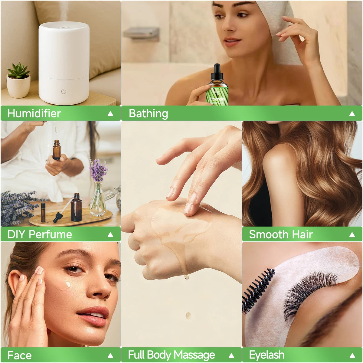 Citronella Essential Oil – Massage, Hair Care & Diffuser