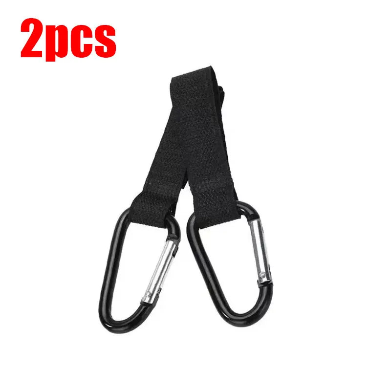 2/8/12pcs Baby Stroller Hook Organizer Adhesive Nylon Clasp Loop Clips Carabiner Hooks Diaper Bag Shopping Hook Buckles Hanger Oasis Select 2pcs