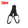 2/8/12pcs Baby Stroller Hook Organizer Adhesive Nylon Clasp Loop Clips Carabiner Hooks Diaper Bag Shopping Hook Buckles Hanger Oasis Select 2pcs