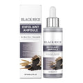 Black & White Rice Exfoliant Ampoule, White & Black Rice Exfoliating Essence Serum with Hyaluronic Acid, Deep Hydration Skincare Oasis Select B-80ML