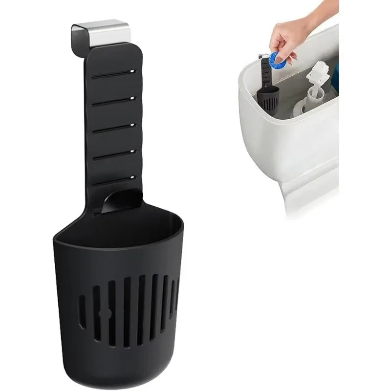 Toilet Solid Dispenser Tank Replacement Part | Plastic, Glam Style, Contemporary Style, No Electricity Needed, Convenient a Oasis Select black