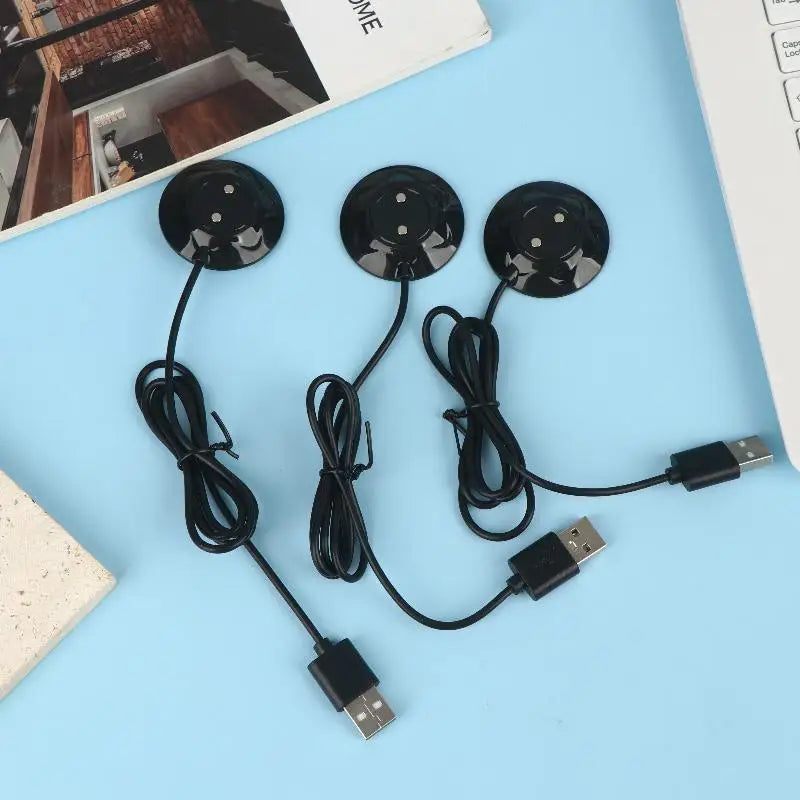 USB Magnetic Charging Dock Base Rose Toys Charger Standing Magnetic Adapter USB Charger Cable Cord Replacement For Rose Massager Oasis Select 3Pcs Black