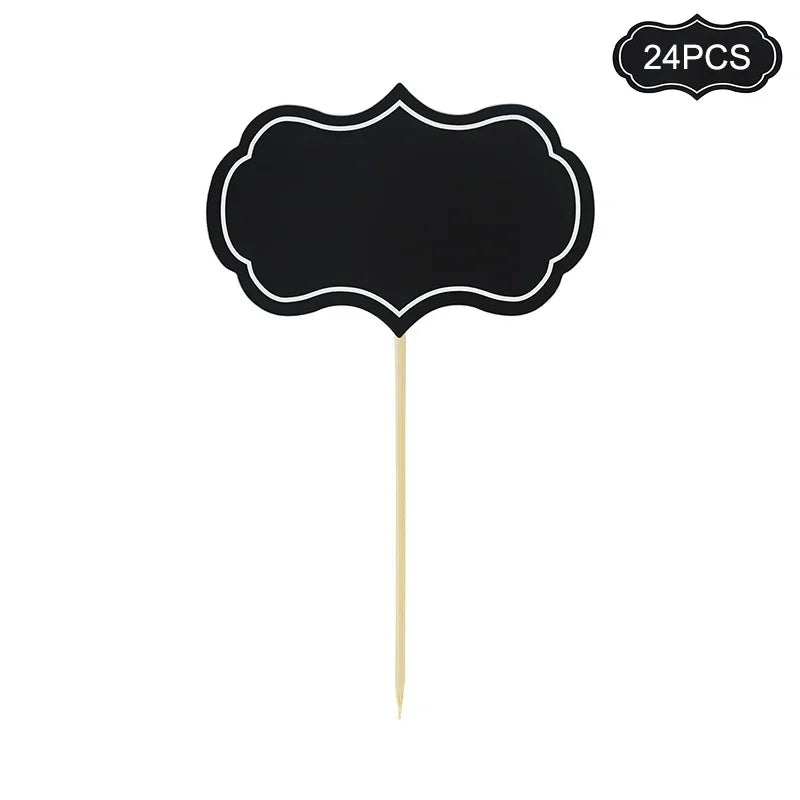 1 Set Mini Blackboard Paperboard Message Slate Business Card Holder Memo Label Brand Number Table Price For Party Decor Supplies Oasis Select