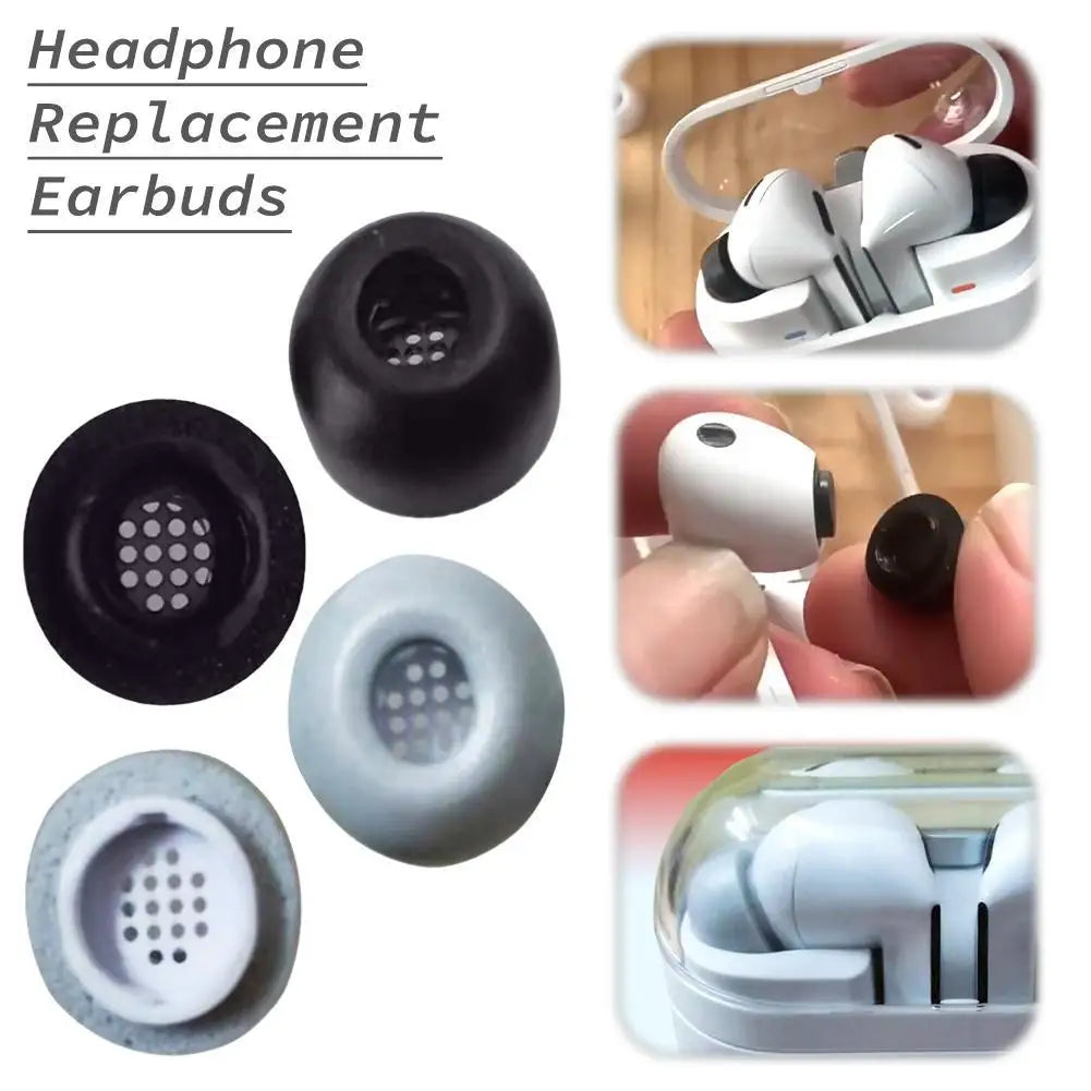 Memory Foam Ear Tips for Samsung Galaxy Buds 3 Pro – Anti-Slip