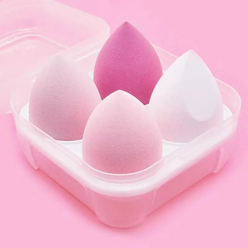 4/8/12/16pcs Makeup Sponge Blender Beauty Egg Cosmetic Puff Foundation Sponges Powder Puffs Women Make Up Accessories Oasis Select 4pcs pink boxes